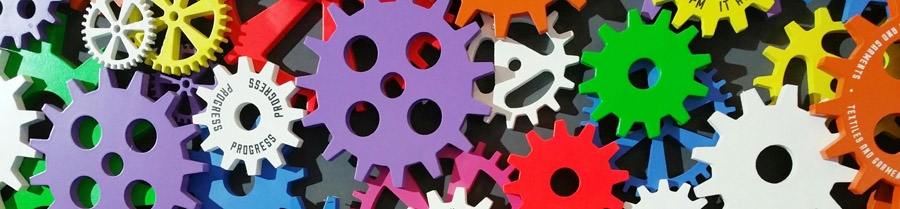 image of colourful cog wheels