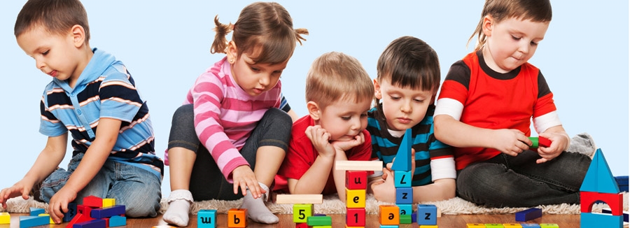 group of pre-school children